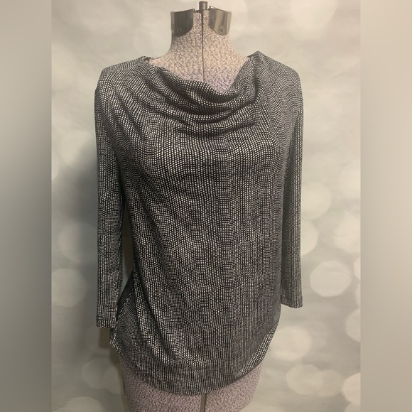 Pull Col Cheminée RQT Bleu Royal - Manches 3/4, Taille M Petite, Occasion Excellent état